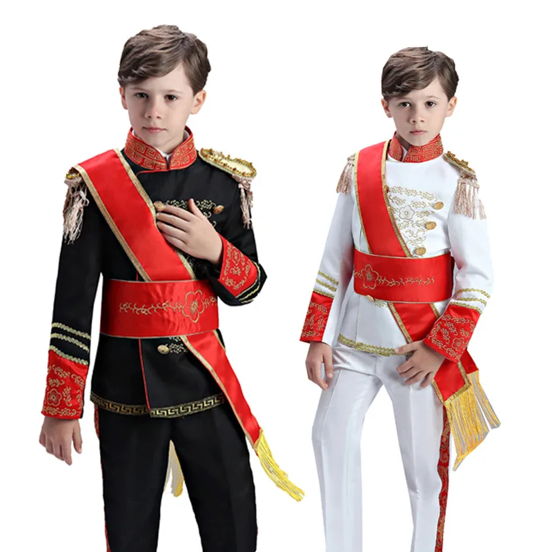 

Children's Dress Handsome Performance Costume Boys European Stage Drum Guard of Honor Uniform Suit