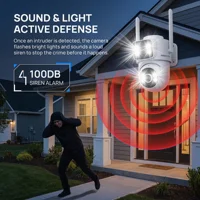 Caméra de surveillance WiFi ARCCTV 8MP 4K à double objectif HD, conversation bidirectionnelle, suivi automatique, caméra de sécurité extérieure, vision nocturne couleur 6