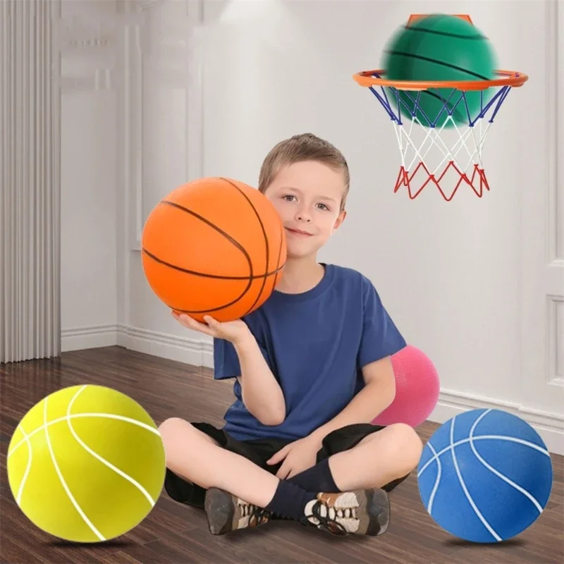 

Бесшумный баскетбольный малошумный тренировочный мяч в помещении, прыгающий мяч, немой игрушечный мяч