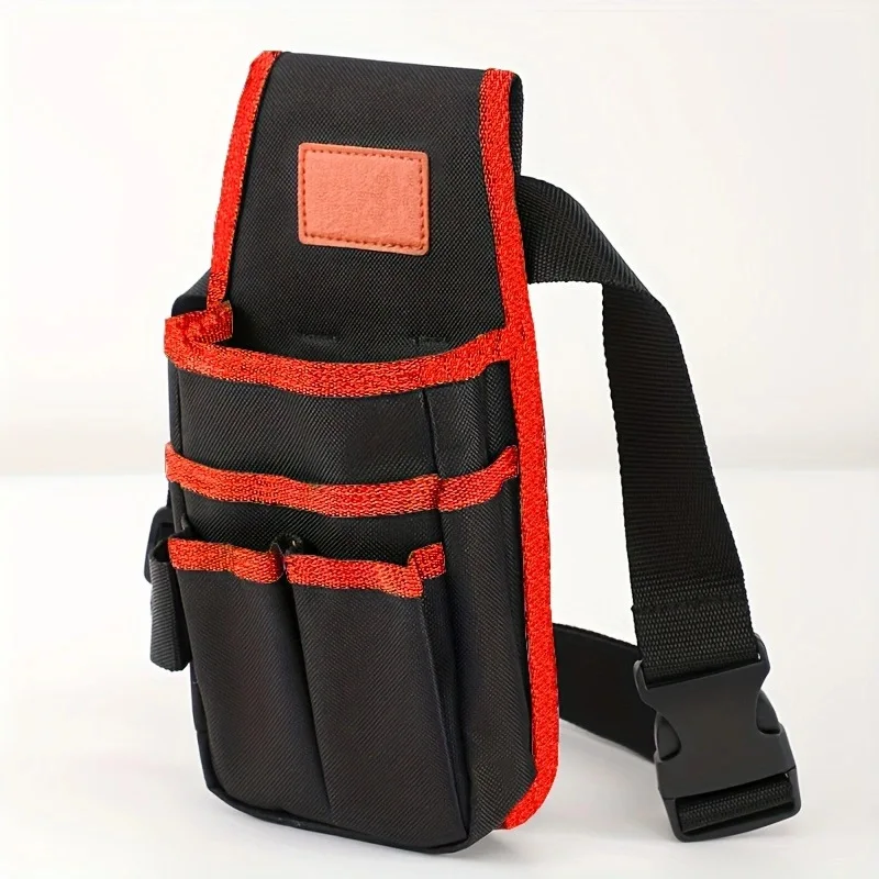 Werkzeugtasche mit 6 Taschen und verstellbarem Nylongürtel, tragbarer Werkzeug-Organizer, professionelle Hüfttasche für Elektriker und Schreiner – Detail 10