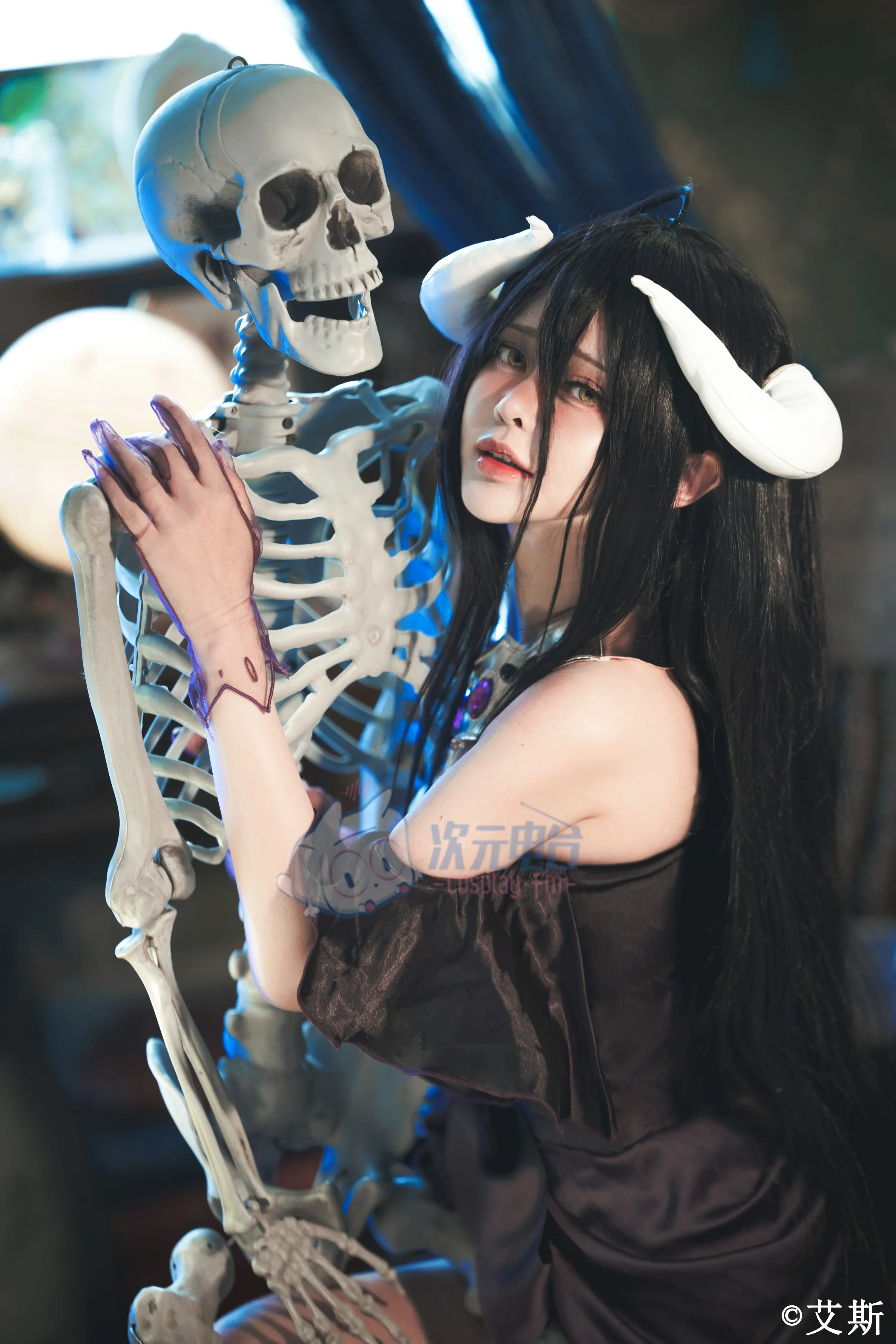 OVERLORD Albedo Gothic Dress Cosplay Costume
