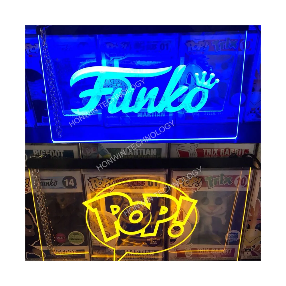 

Funko POP-figure LED NEON Acrylic Signs Display Vaulted Limited Edition Action Figure for Retail Store