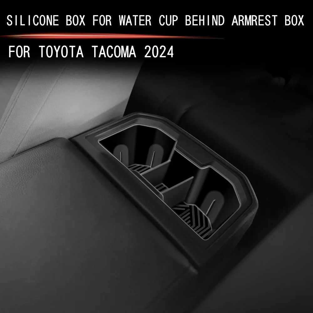 

Подлокотник из АБС-пластика для Toyota Tacoma 2024 2025, задняя крышка держателя стакана для воды, аксессуары для украшения интерьера