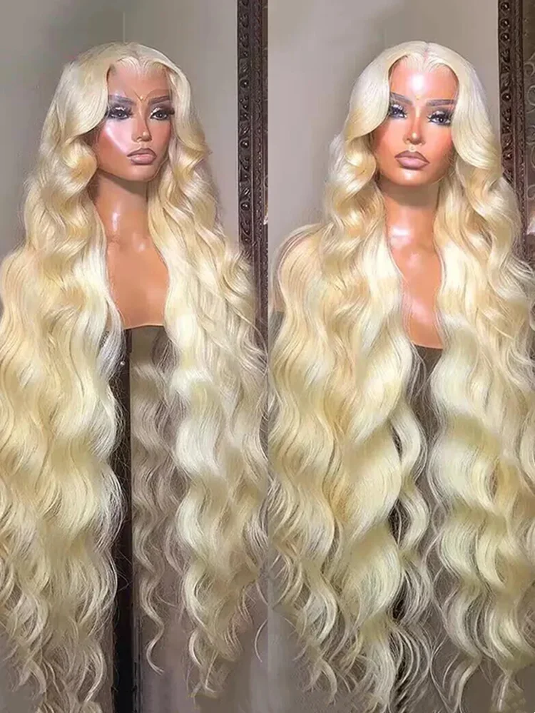 

613 Honey Blonde Colored Body Wave 13x4 Lace Frontal Human Hair Wigs Brazilian HD Lace Wig 13x6 Human Hair For Women Pre Plucked