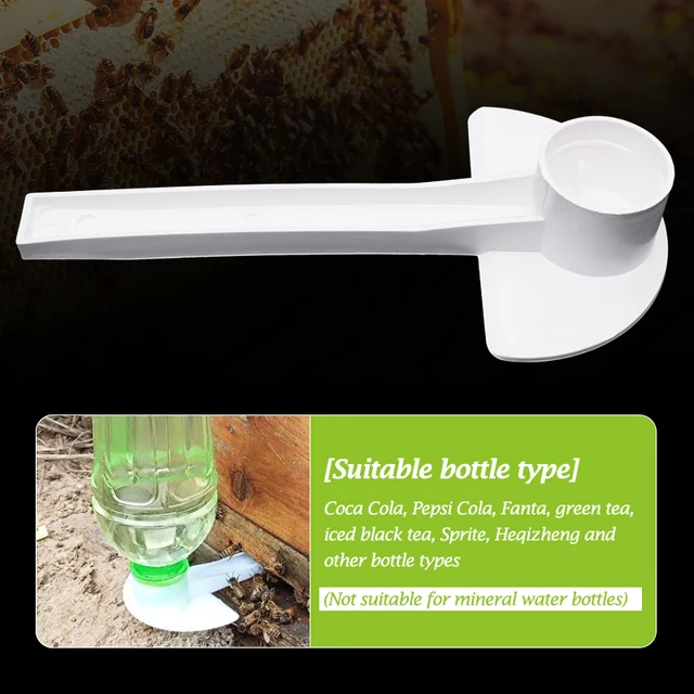 2 Db Méhészeti Méhek Vízfogyasztási Etető, Műanyag Fehér Méh Tenyésztő Vízfogyasztók Etető Méhész Eszközök - Image 2