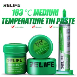 RELIFE No-clean Soldering Paste RL-400 RL-401 RL-402 40g Sn63/Pb67 183°C Solder Paste for Phone PCB BGA Reballing Soldering