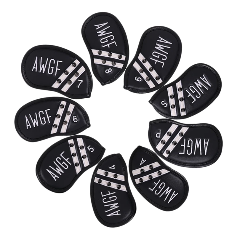 

9 шт./комплект, металлические головные уборы для гольфа