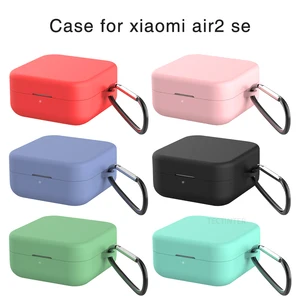 For Xiaomi Air 2 SE 2 in 1 Soft Silicone Case  Protective Earphone Cover Sleeve For Xiaomi Mi True Wireless Headphone Basic