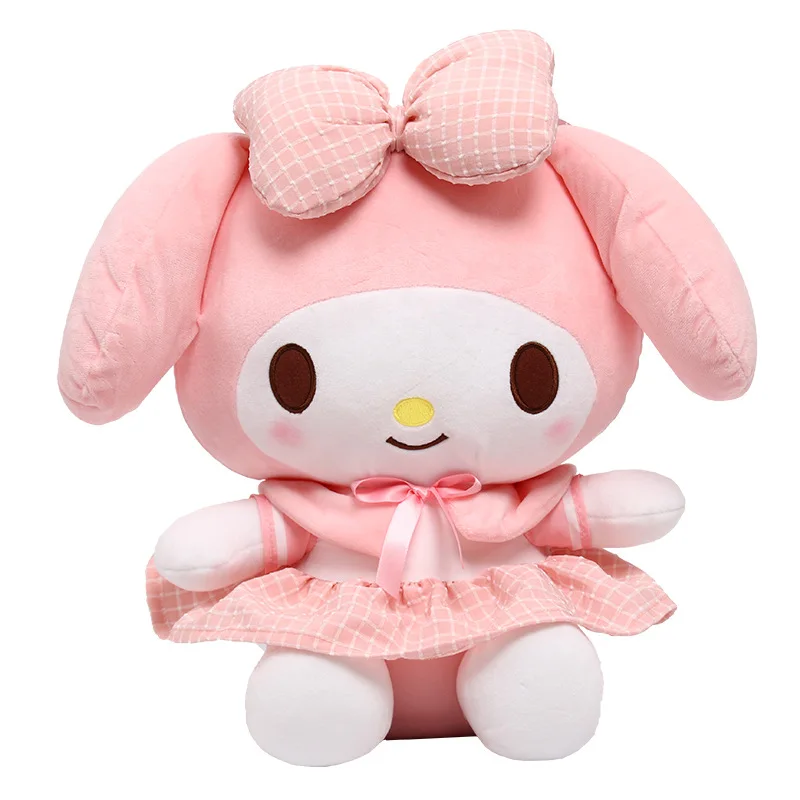 

Оригинальная плюшевая игрушка Sanrio Kawaii My Melody, милый кролик, кукла, мягкие плюшевые украшения для комнаты, аниме Мультяшные игрушки, детские подарки