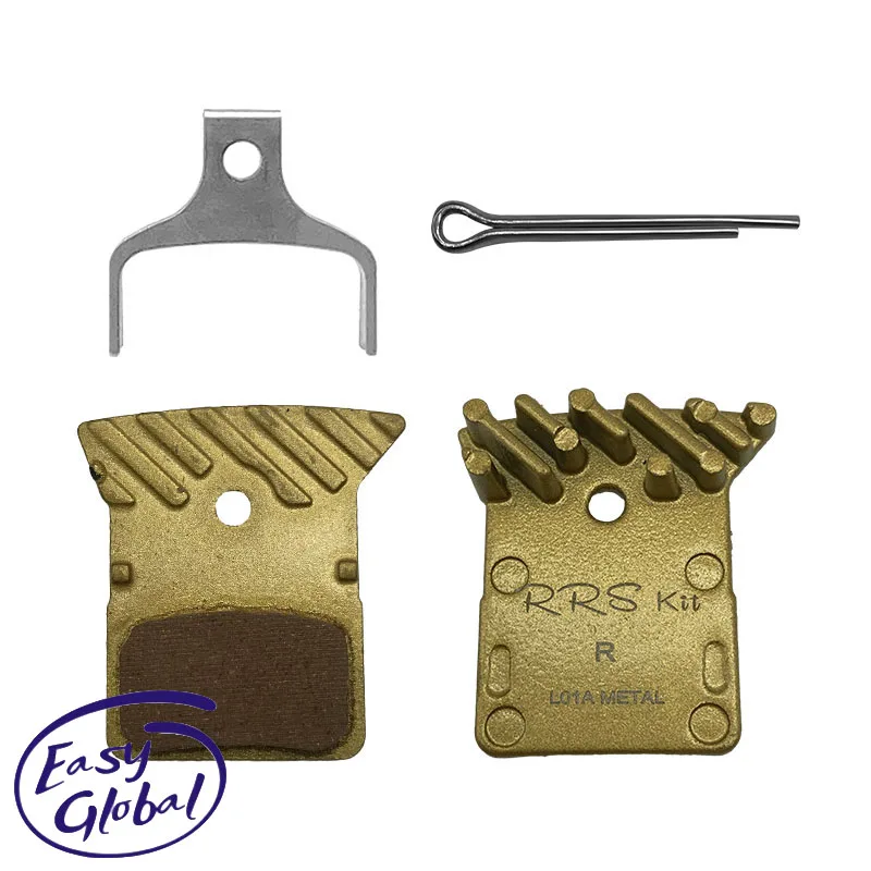 Rrskit Golden Bicycle Brake Resin Pad Road Mtb Bike Pads Per Shimano L03A Ultegra R9170 R8070 R7070 Rs805 Rs505 Xtr M9100 K02S