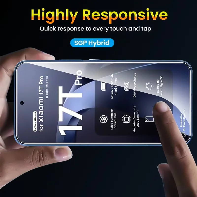 Ultra HD 8K Tempered Glass Screen Protector with Easy Install AutoDust Box (3-Pack)