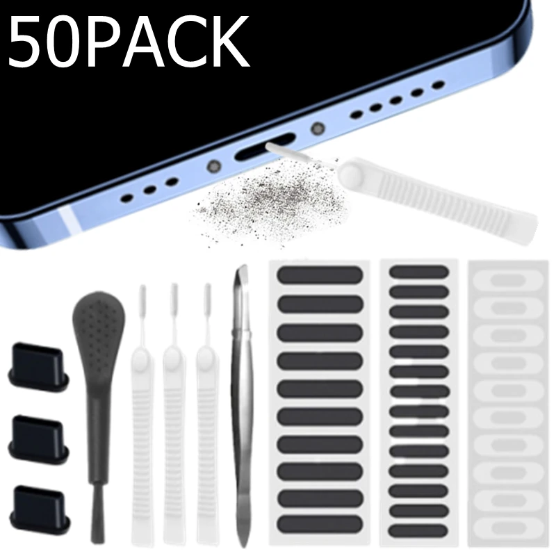 Mobile Phone Speaker Sticker Port Dust Removal Cleaner Tool Kit Set For Iphone Samsung Mi Phones