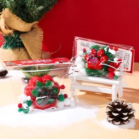 Christmas Santa Mochi Taba Cat Paw Stress Relief Decompression Toy With Flocking Xmas Holiday Party Gift 2