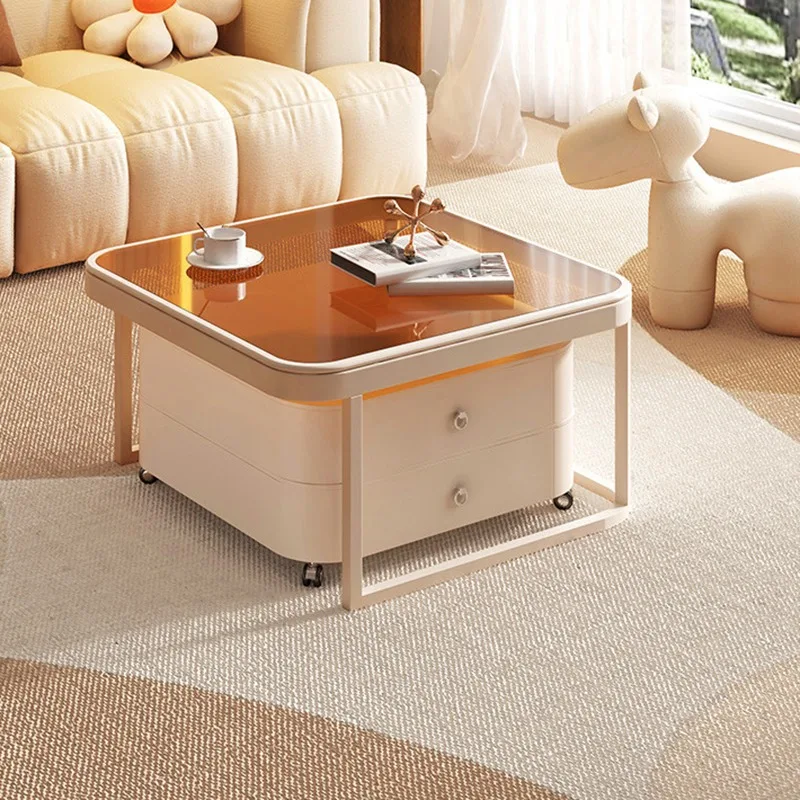 

Modern Coffee Table Round Bedside Side Vanity Makeup Luxury Modern Coffee Table Wood Storage Stoliki Kawowe Bedroom Furniture