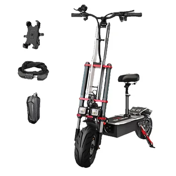 Monopattino elettrico TIFGALOP K8, motore da 6000W, batteria 60V 38Ah, pneumatici da 12 pollici, autonomia di 100 km.