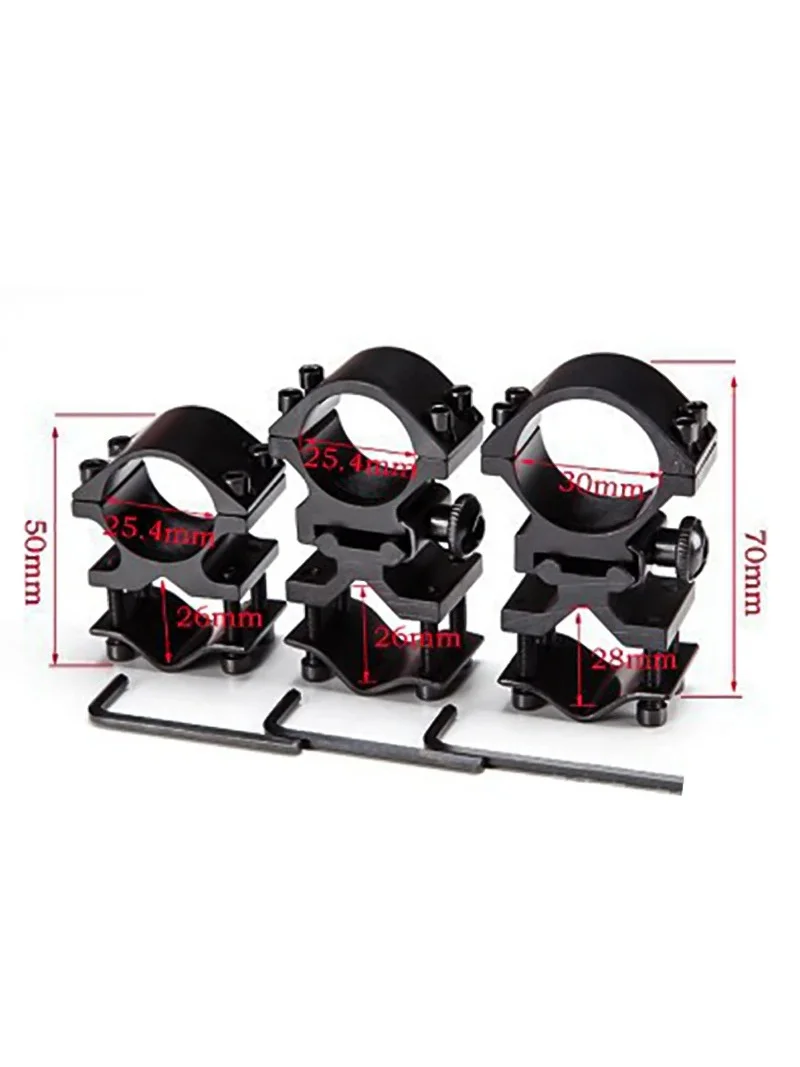Universal Tube Clip Aiming Mirror Clamp Rail Connecting Body Clip Octet 11 Card Slot Fixed Bracket Mirror Bridge Laser