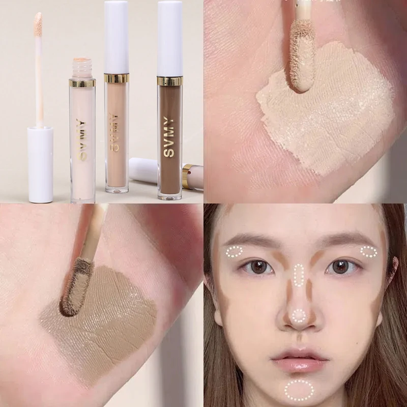 4color Liquid Contouring Concealer Cream Makeup Waterproof Moisturizing