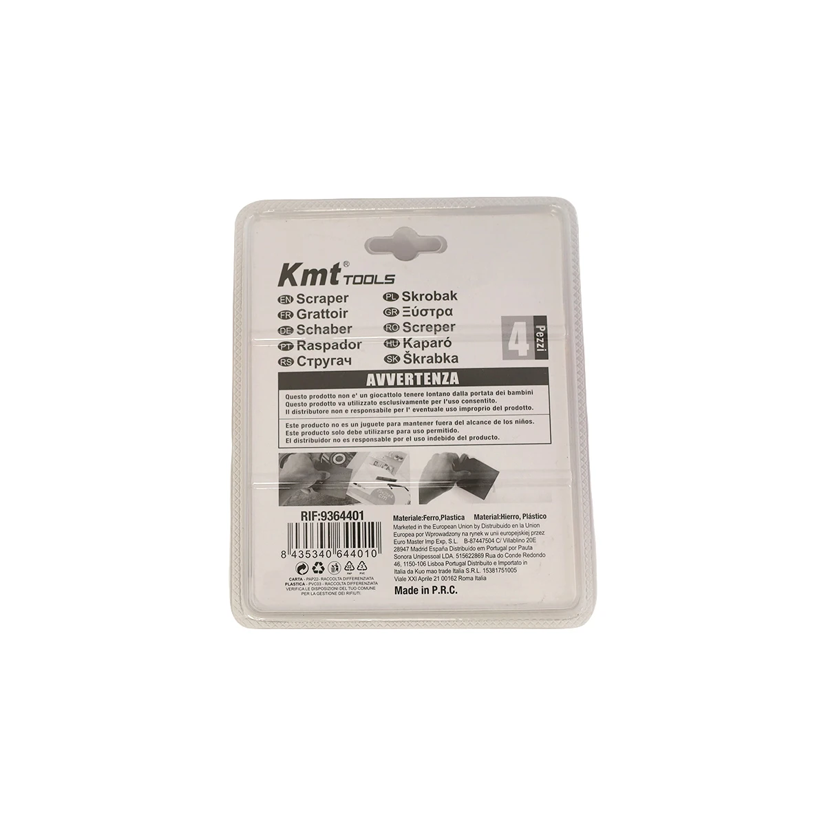 KMT 4 IN 1 Iron Scraper Tool,Stainless Steel Griddle Scraper with Plastic Handle,Cleaning Accessories Kit