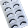 Wholesale 5 Pairs 3D Natural Mink False Eyelashes Makeup Extension Eyelash Fake Eye Lashes Faux Cils Make Up Beauty Cilios 3