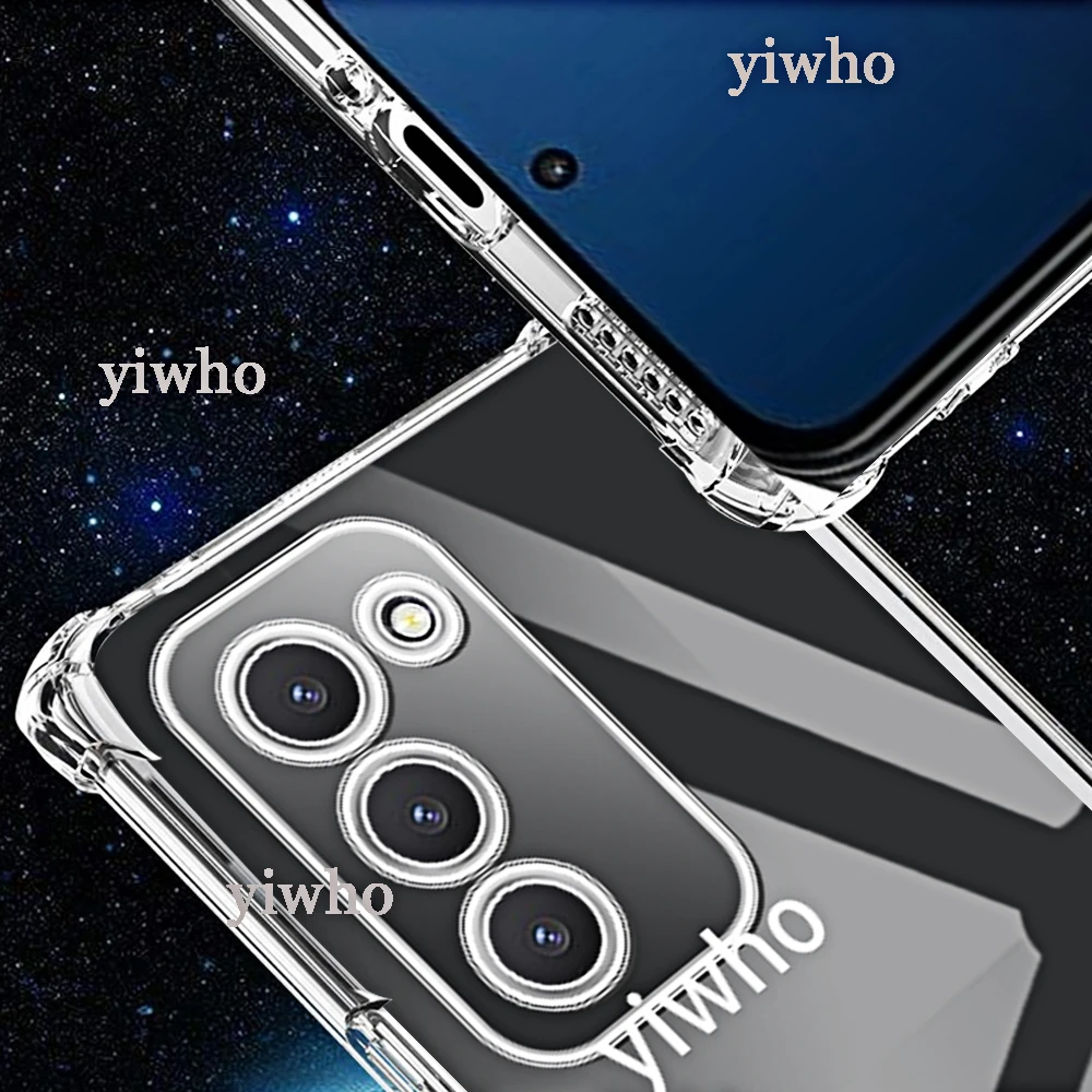 Shockproof Clear Soft TPU Phone Case - Transparent Shell Back Cover (1-10pcs)