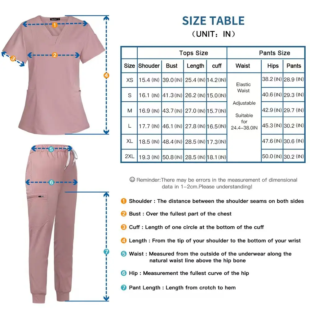 Stretch Women Medical Uniforms Doctors Scrubs Sets Hospital Surgical Gowns Nurse Accessories Dental Clinic Spa Workwear Clothes