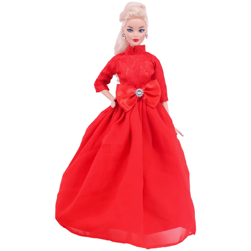 Pretty Doll Longuette Evening Dress For Barbie Clothes Accessories 1/6 BJD Blyth Girl's Toys Birthday Present 5
