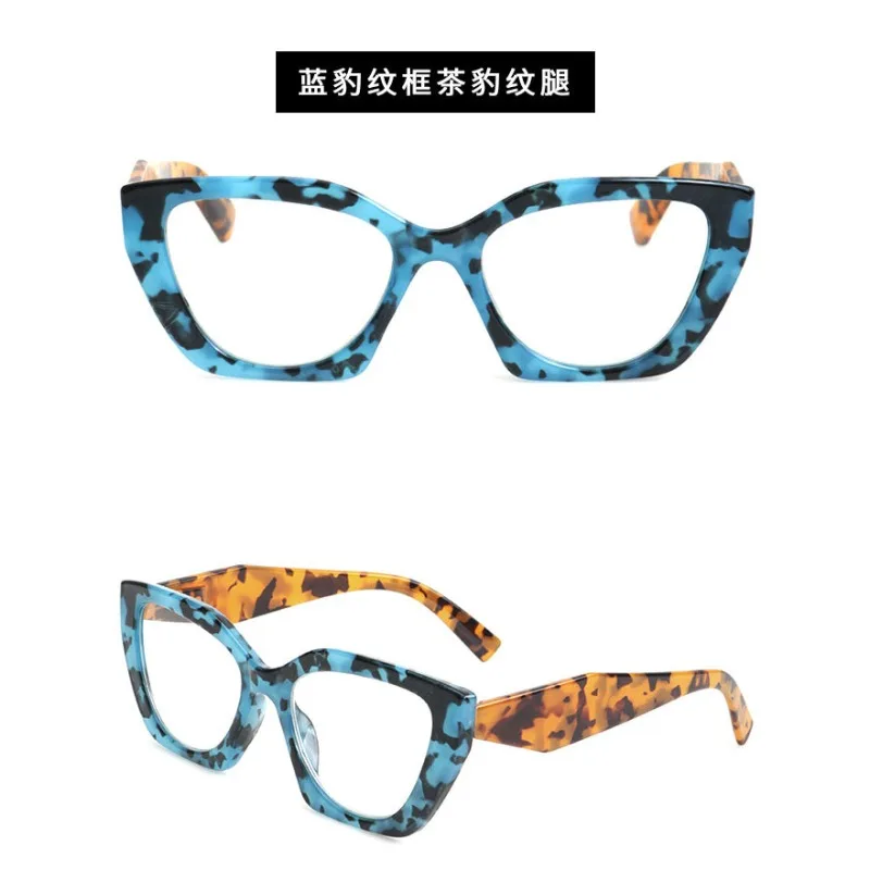 Новые полигональные пресбиопические очки Квадратные от 1,0 до 3,5 очки для чтения персонализированные и модные очки с большой оправой AC