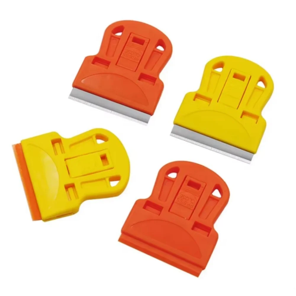 Razor Blade Scraper Window Scraper Tool Scraper Tool Kit Window Scraper Razor Blade Scrapers Car Film Scraper Glue Removal Scraper Scraper With A Blade One-Sided Razor Painting Scraper Holder Handle Standard Window Tinting Razor Tool Remover Cleaner