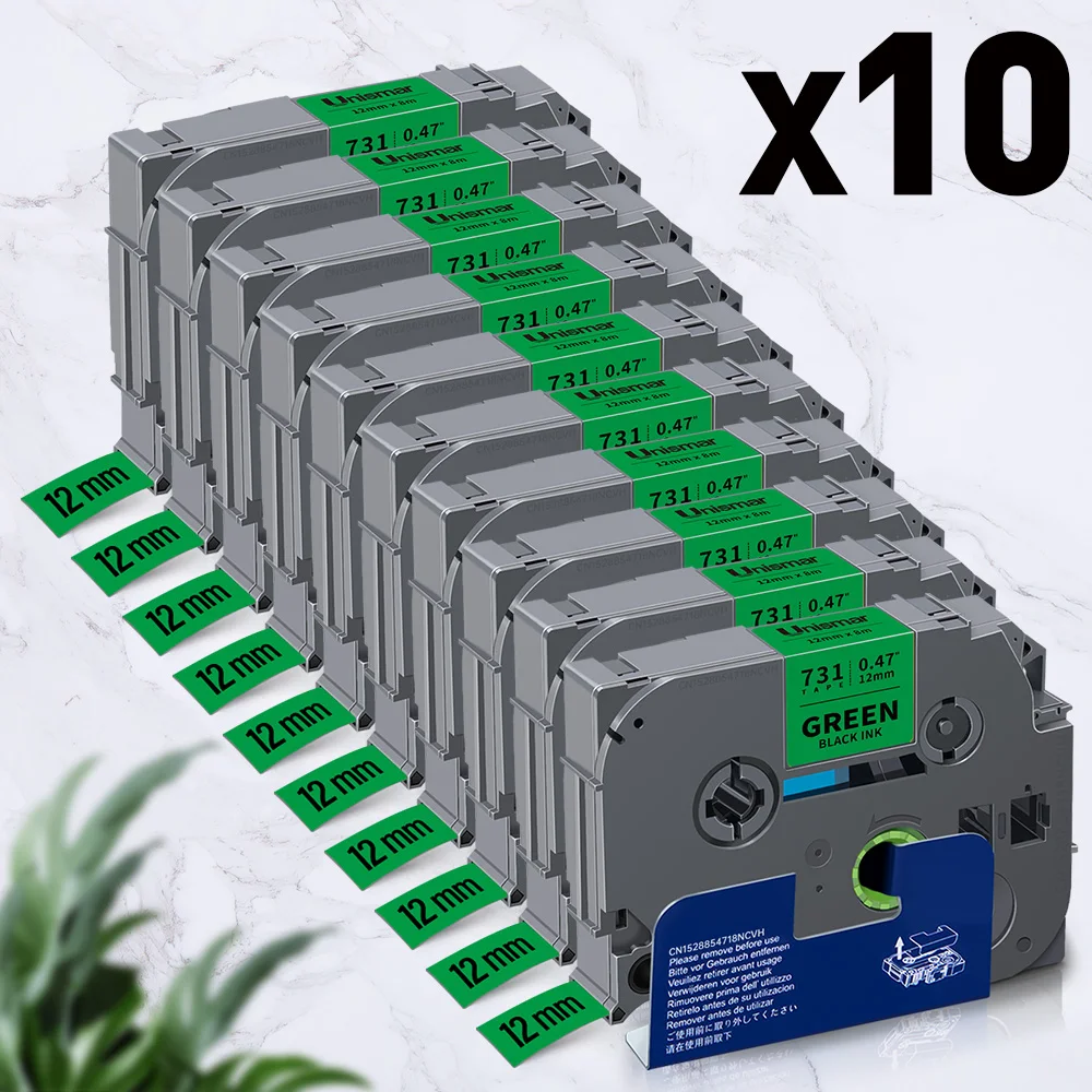 10PK Black on Green