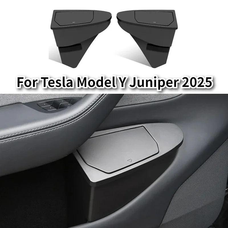 Front Door Storage Trash Can for Tesla Model Y/YL Juniper 2025 Car Door Storage Box Multi Functional Storage Box Car Accessories