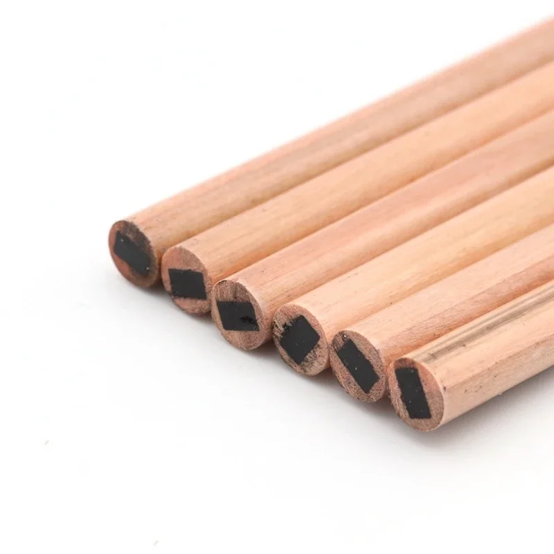 1PC Log Handle Square Duckbill Shape Refill Easy Coloring Eyebrow Pencil Enhancer Double Head Long-lasting Waterproof Sweatproof 2