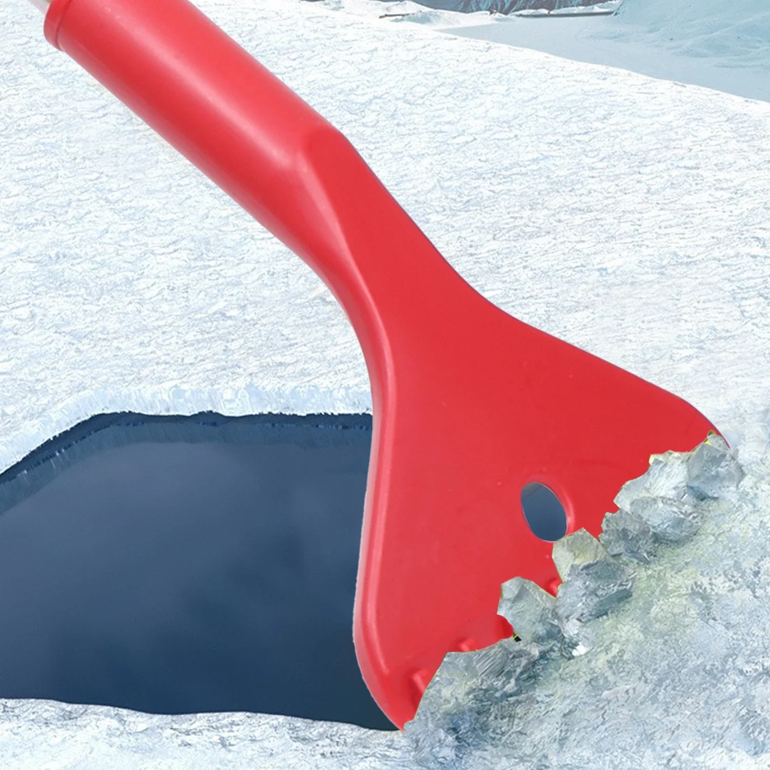 2-in-1 Brush & Scrape Dual Purpose Car Detachable Snow Shovel Winter Windshield Defrosting Scraper Automotive Accessories