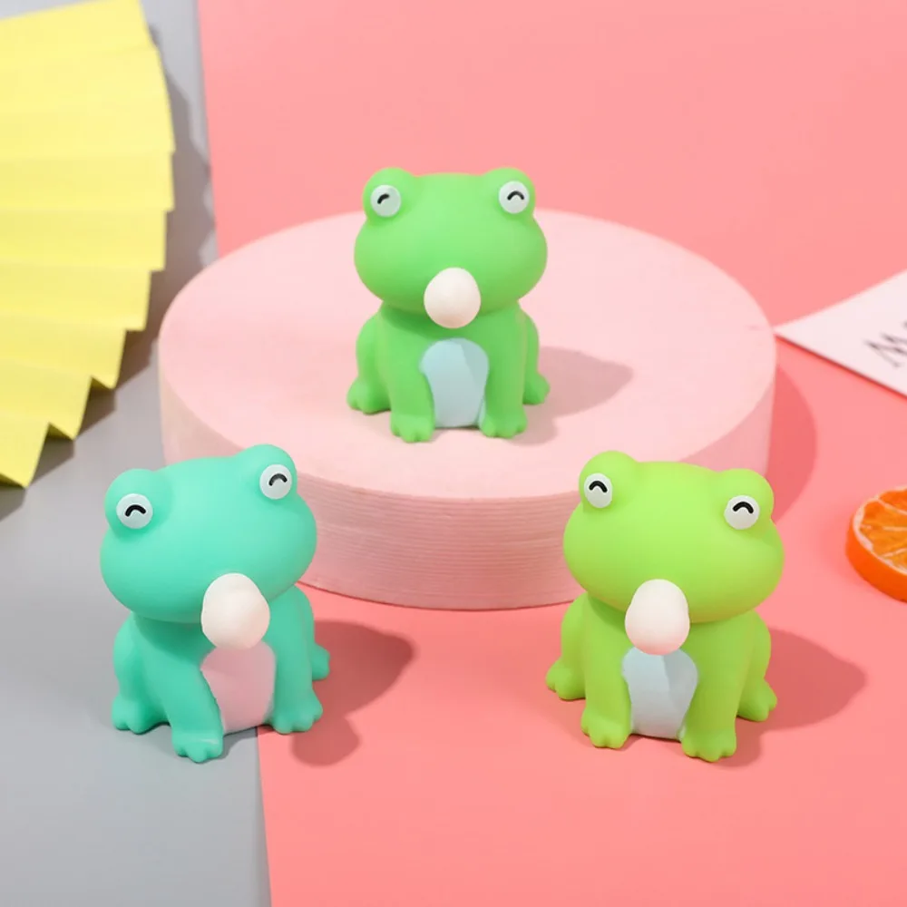 

Tortoise Squeeze Bubble Spitting Toys Blow Bubble Frog Soft Pinch Toys Pinching Music Slow Rebound Pinch Fidget Toy Boy