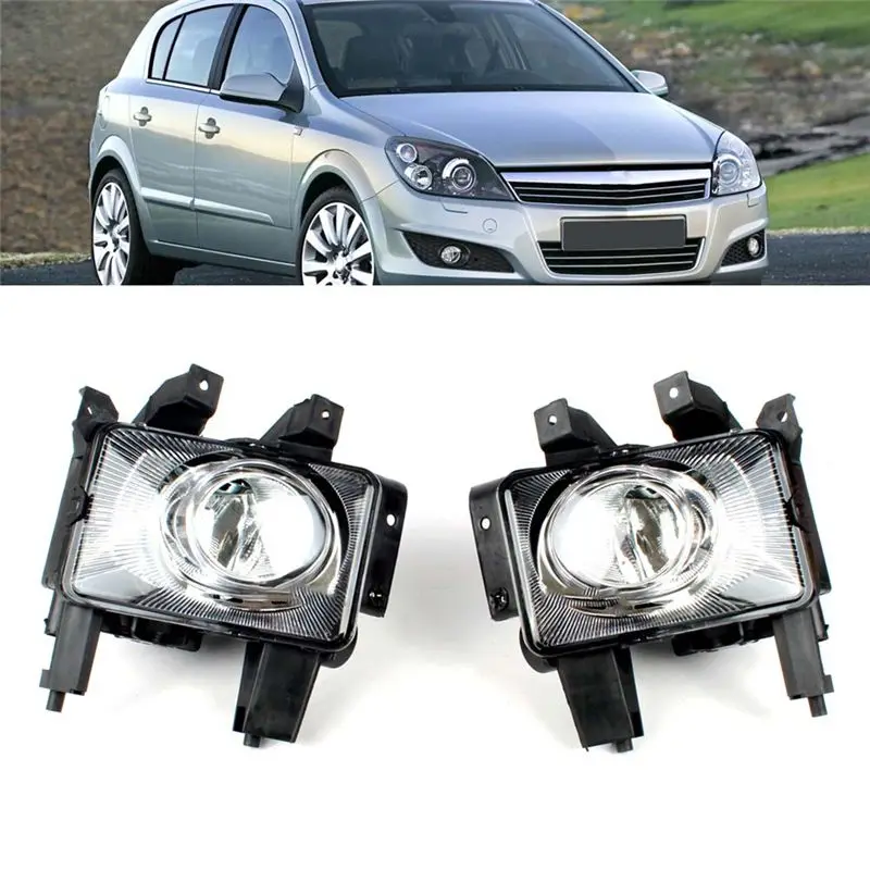 1 쌍의 자동차 앞 범퍼 안개등 운전 램프 안개등 (전구 없음) Opel Vauxhall Astra H Zafira 2004-2011