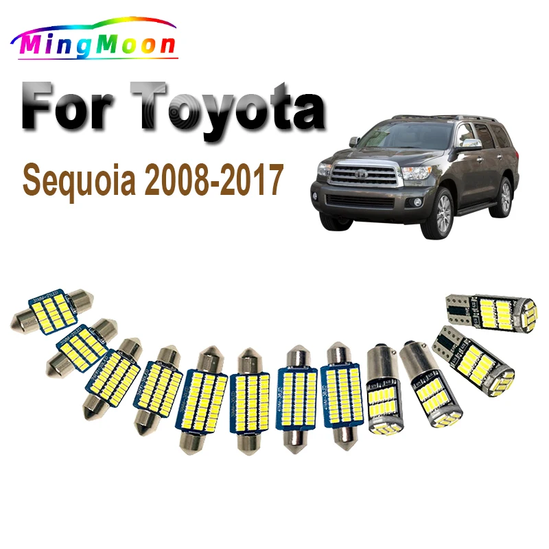 

13 шт., автомобильные лампы для Toyota Sequoia 2008 2009 2010 2011 2012