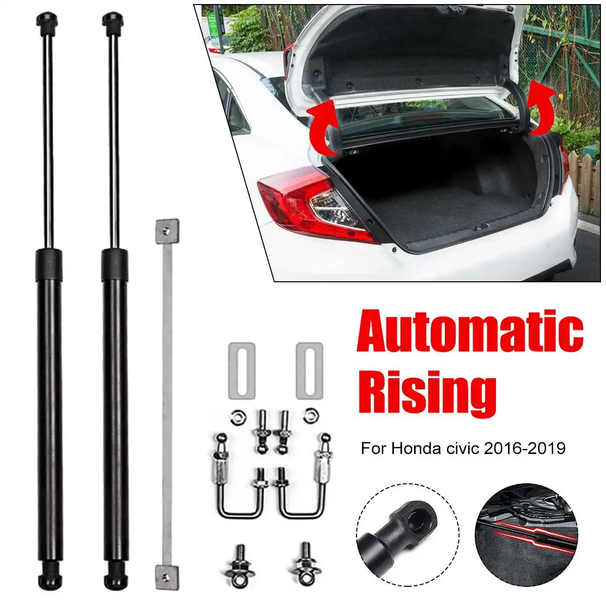 

Черные газовые стойки 2 шт., амортизационные стойки, подходят для Honda Civic Sedan 4-Door 2016-2020, передний амортизатор