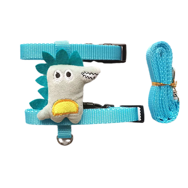 Small Animals Outdoor Wakling Supplies Cartoon Style Rabbit Harness and Leash Set Bunnies Guinea Pig Bunny Accessoris Pet