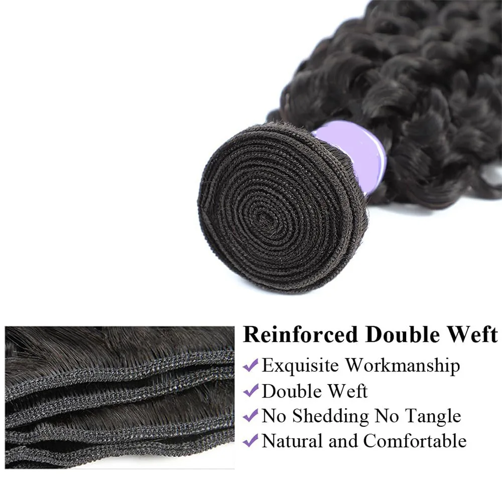 1 Bundles Human Hair Natural Black Deep Wave Bundles Brazilian Virgin Remy Single Bundle Deep Wave Bundle