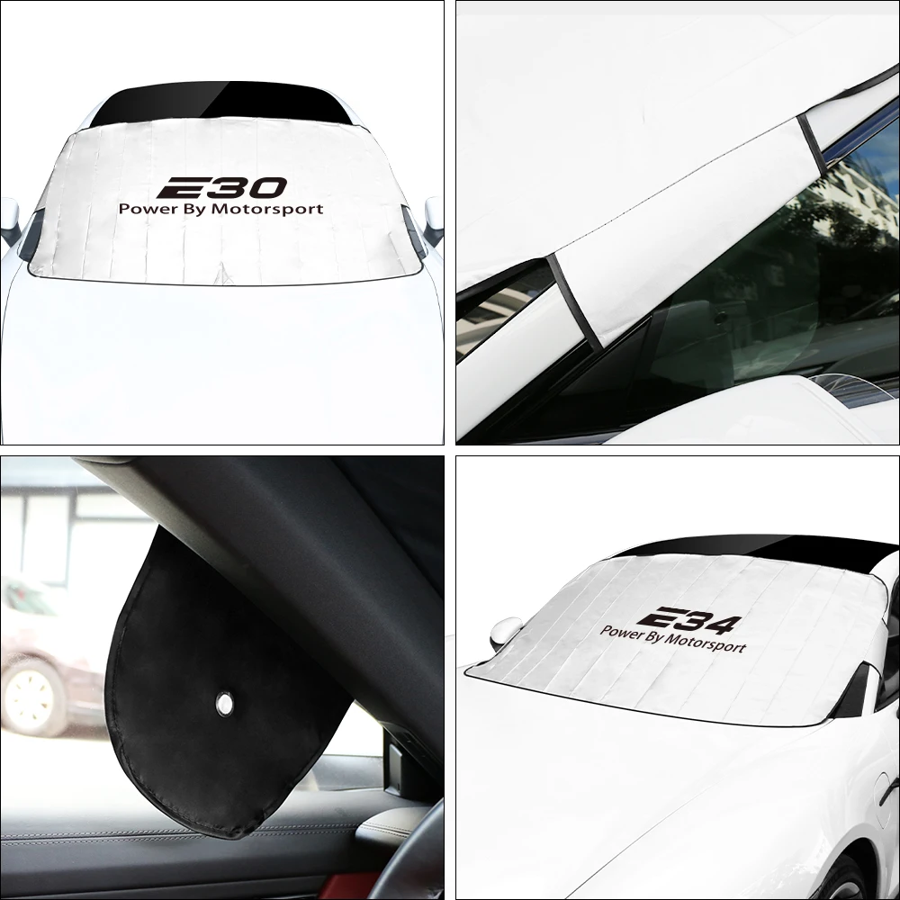 Car Sunshade Windshield Sunshade Windshield Sun Shade Front Windshield Cover UV Protective For BMW E46 E90 E87 E60 E36 E92 E39 E61 E30 E91 E34 E93 E70 E53 E83 E28 E62