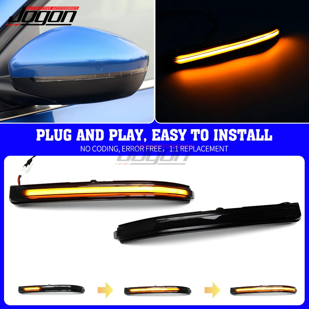 Indicatore Di Direzione Per Citroen Per Citroazzo C5 Aircross 2017- 2020 Led Indicatore Specchietto Retrovisore Lampeggiante Lampada Quadrata Dinamica