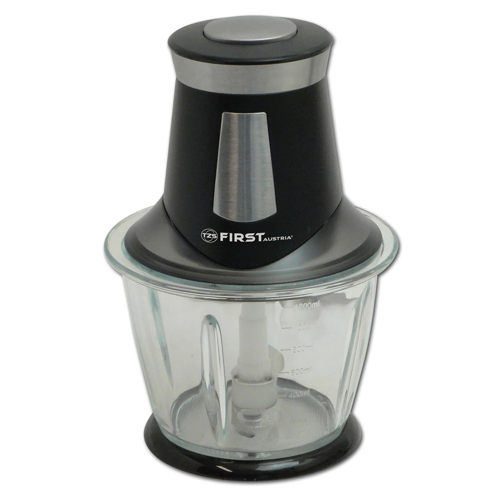 Измельчитель FIRST FA-5114-1 Black/brushed (Объем 1.2 литра мощность 300Вт) | Бытовая техника