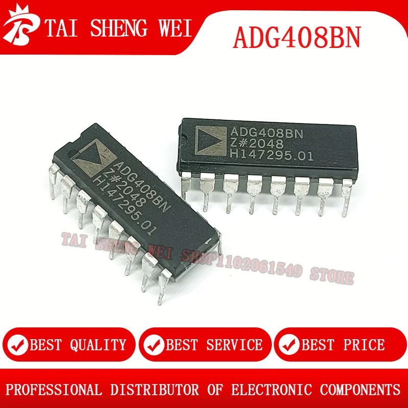 

2-10pcs New Original ADG408 ADG408BN DIP16 ADG408BNZ DIP-16 Multiplex Switch IC