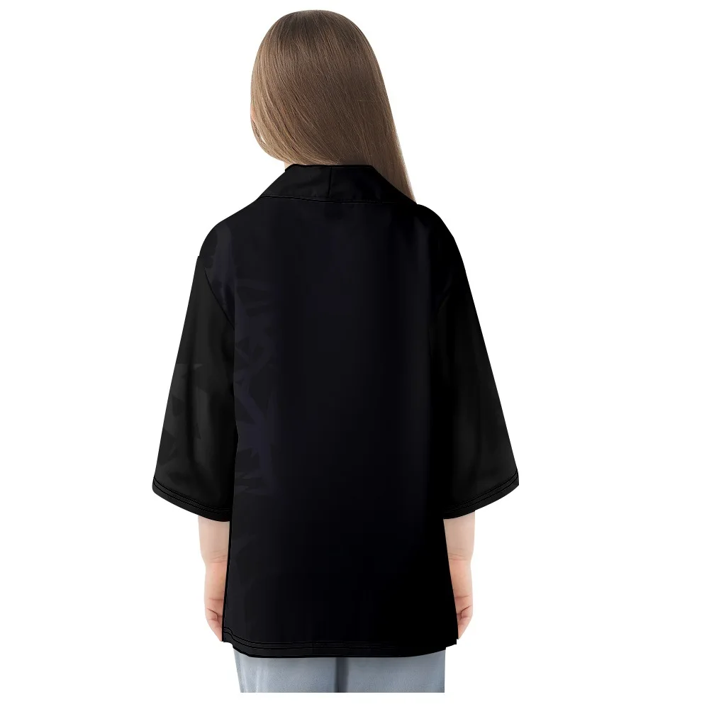 Japanese Traditional Haori Women Men Beach Yukata Clothing Streetwear Print Black Cardigan Kimono Plus Size 6XL 5XL 4XL