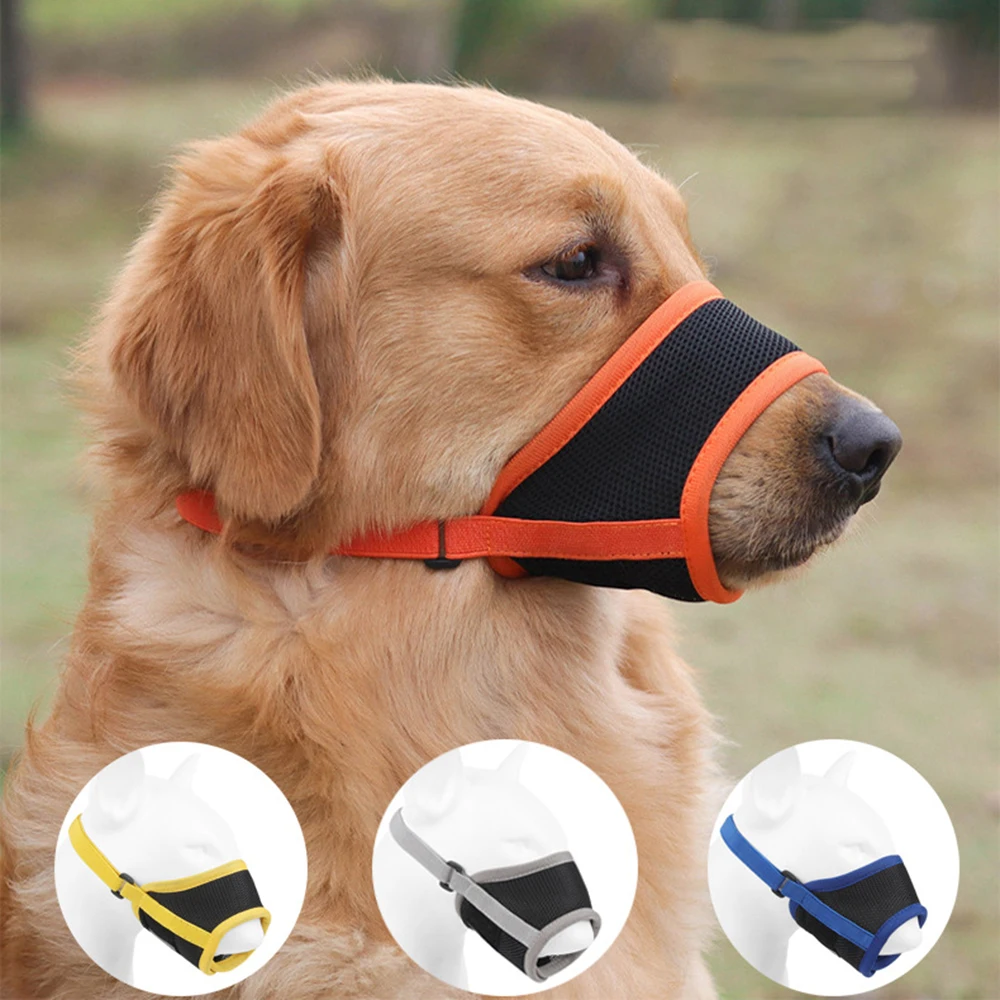 Dog Muzzle Anti Barking Pet Adjustable Anti-Bite Puppy Breathable Soft Dog Mouth Cover Elastic Strap Pet Supplies Basket Muzzle Dog Muzzle Anti Barking Pet Adjustable Anti-Bite Puppy Breathable Soft Dog Mouth Cover Elastic Strap Pet Supplies Basket Muzzle