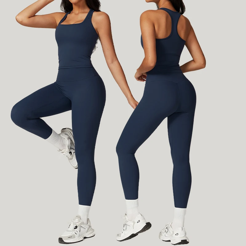 Beauty Back Tight Yoga Clothing Set Women Small Fly Sleeve Short Sleeve Quick Dry High Waist Hip Lift Running Fitness Sports Set yoga set sports set sportswear set fitness set