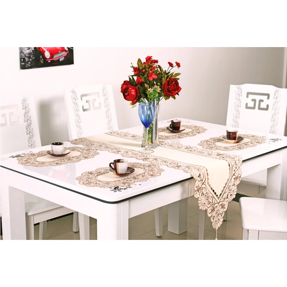 010 nappe brodée rurale de style européen, tissu, drapeau de table, housse de chaise_voghion.com