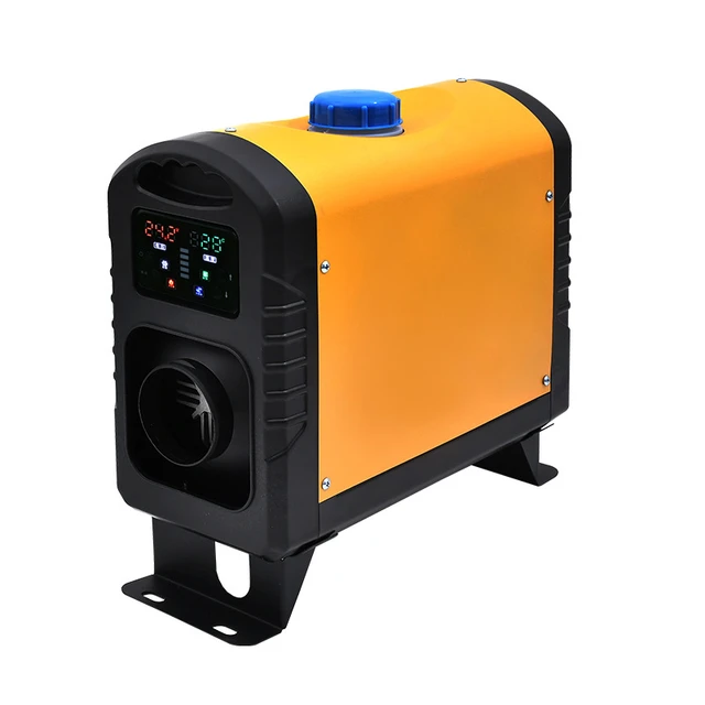 Riscaldatore ad Aria Diesel, 12V 5KW Riscaldatore Diesel con LCD,  Telecomando e Silenziatore per Camper,Macchine,Camion,Barche,Autobus, Tutto  in Uno