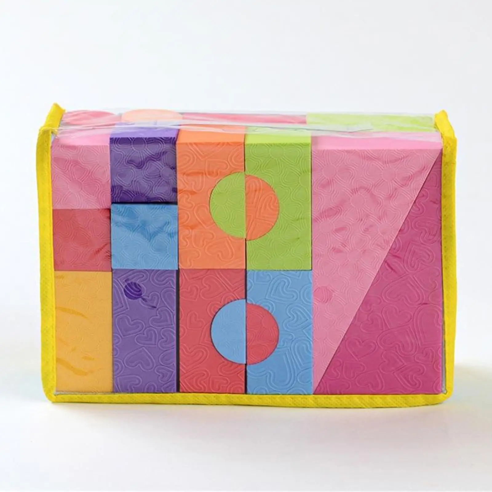 25 Pieces of 3.5cm Thick Soft Foam Building Blocks Stackable Toy Blocks Set