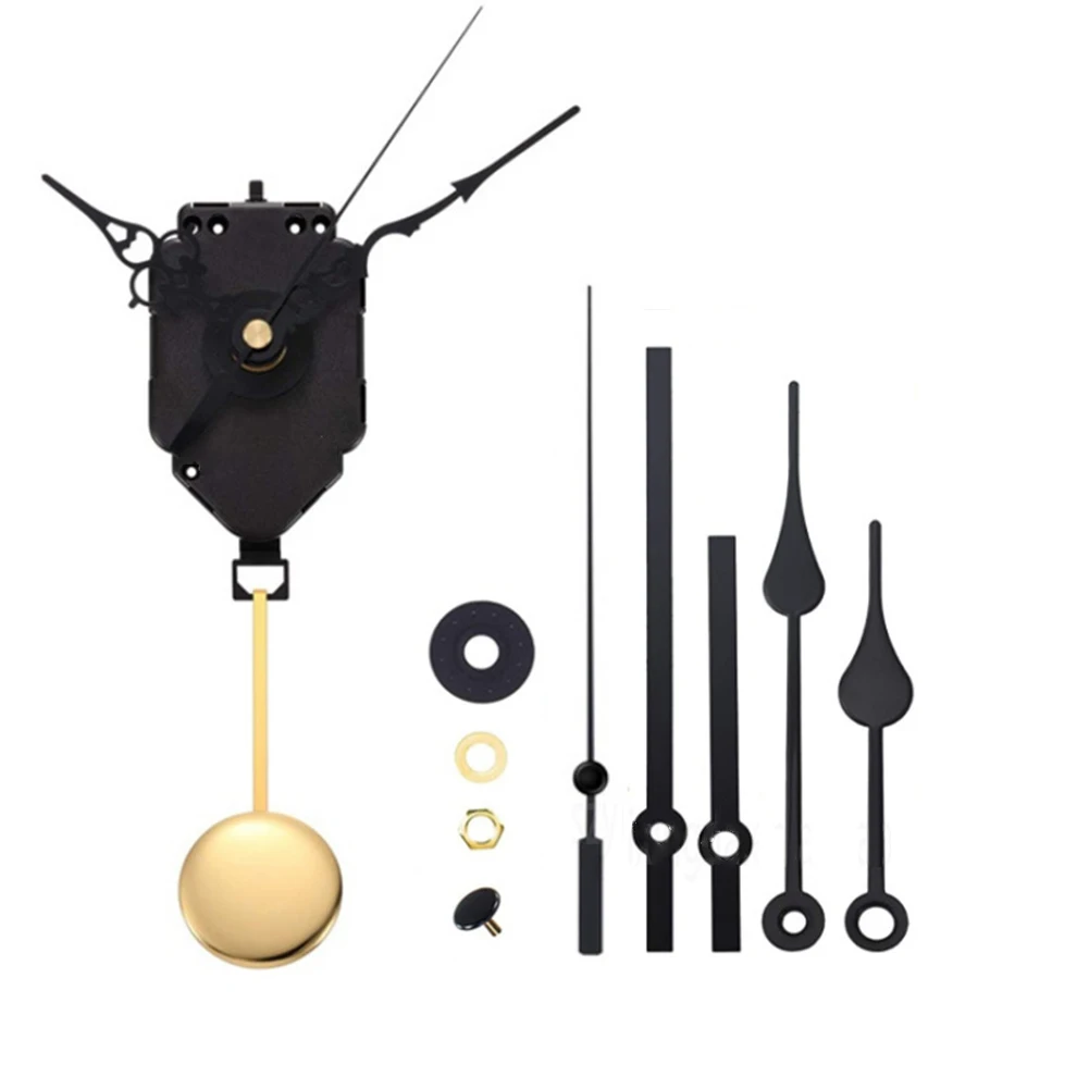 Wall Quartz Pendulum Clock  Mechanism Movement Set With Hands Pointers For DIY Wall Clock Repair Kits - 3