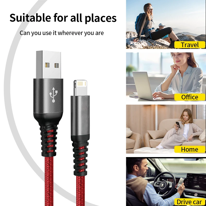 Premium MFi Certified USB Lightning Fast Charger Cable - 20W Data Sync